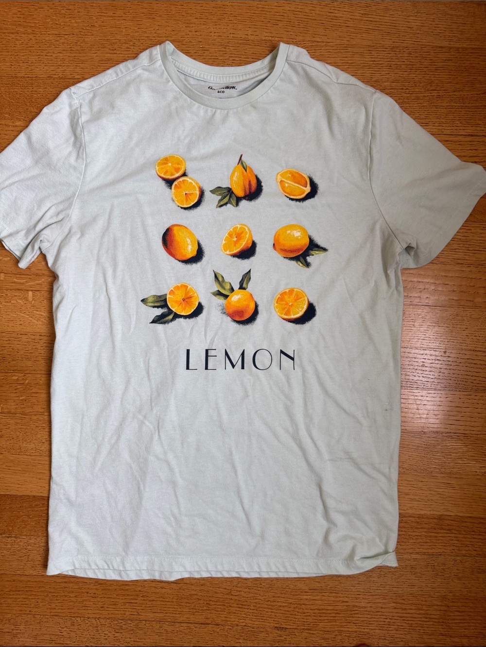 Goodfellow & Co Light Green Lemon Graphic Tee